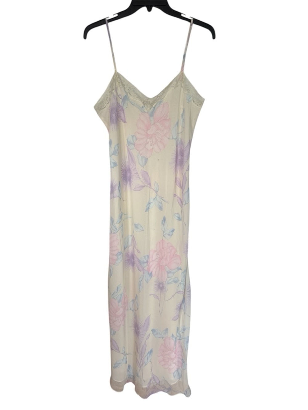 Vintage Y2K Valerie Stevens Women size Large Sleeveless Floral Slip Dress